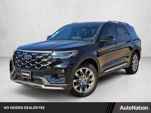 Agate Black Metallic 2026 Ford Explorer Platinum