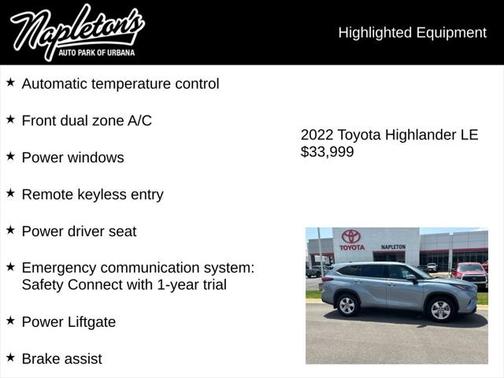 2022 Toyota Highlander LE