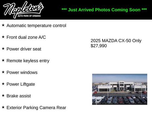 wind chill pearl 2025 Mazda CX-50 2.5 S Preferred Package