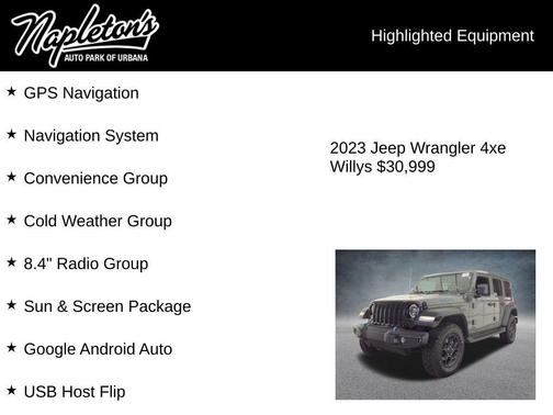 Sting-Gray Clearcoat 2023 Jeep Wrangler 4xe Base