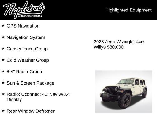 Bright White Clearcoat 2023 Jeep Wrangler 4xe Base