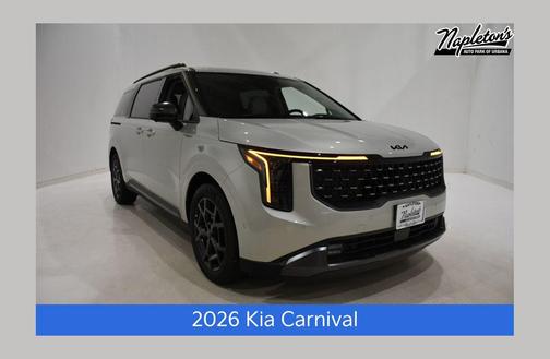 Ivory Silver 2026 Kia Carnival Hybrid SX Prestige