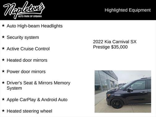 2022 Kia Carnival SX Prestige