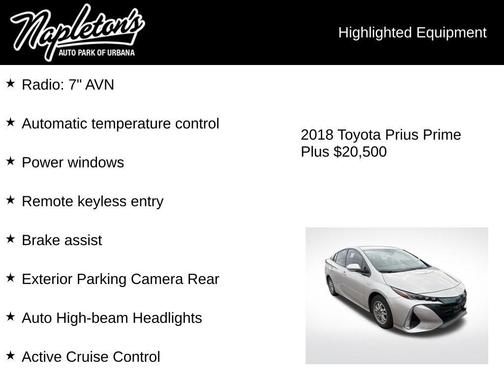 2018 Toyota Prius Prime Plus