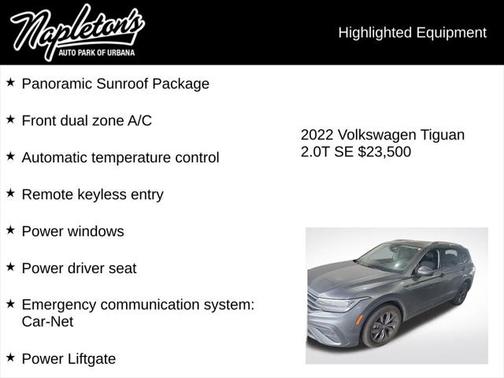 2022 Volkswagen Tiguan 2.0T SE 4MOTION