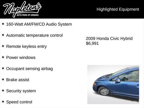 2009 Honda Civic Hybrid Base