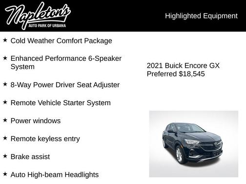 Ebony Twilight Metallic 2021 Buick Encore GX Preferred