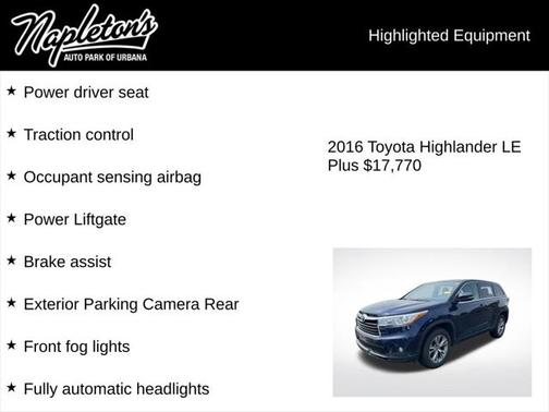 2016 Toyota Highlander LE Plus