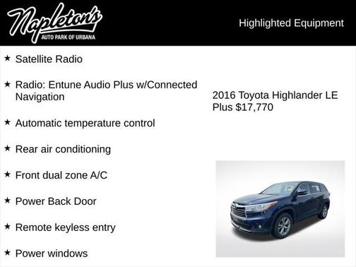 2016 Toyota Highlander LE Plus