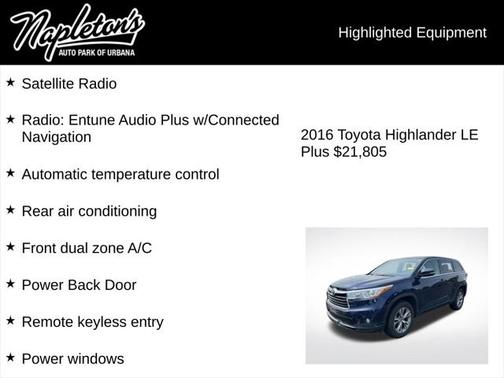 2016 Toyota Highlander LE Plus