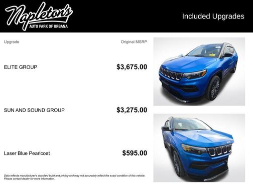 Laser Blue Pearlcoat 2023 Jeep Compass Limited