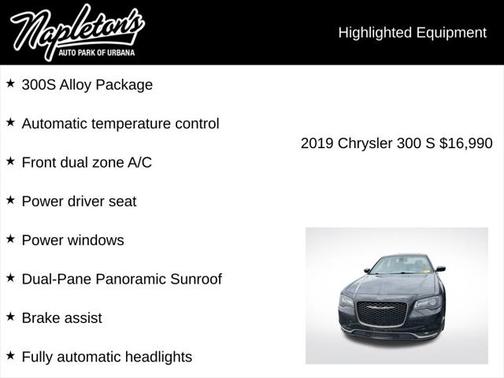 2019 Chrysler 300 S