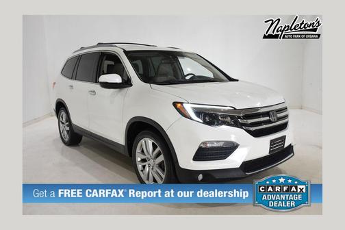 White Diamond Pearl 2018 Honda Pilot Elite