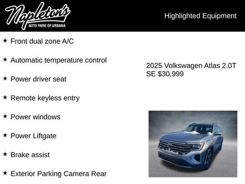 2025 Volkswagen Atlas 2.0T SE w/Technology