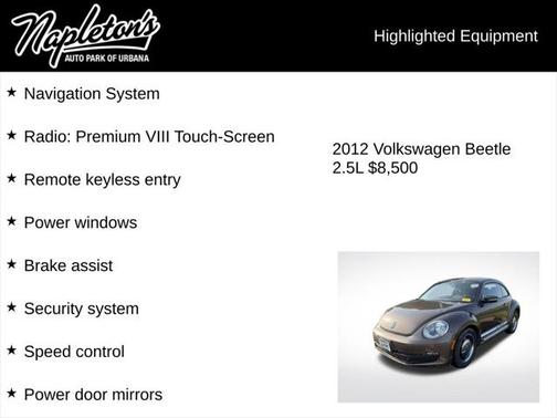 2012 Volkswagen Beetle 2.5L