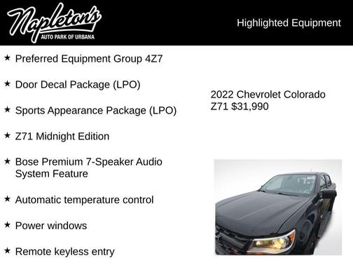 2022 Chevrolet Colorado Z71