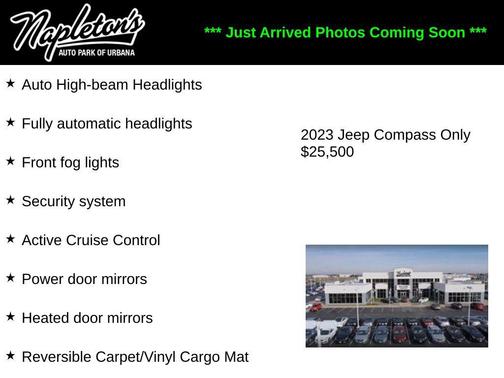 Diamond Black Crystal Pearlcoat 2023 Jeep Compass Limited