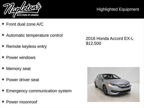 2016 Honda Accord EX-L
