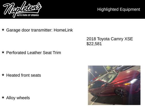 2018 Toyota Camry XSE