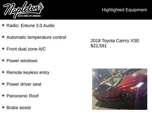 2018 Toyota Camry XSE