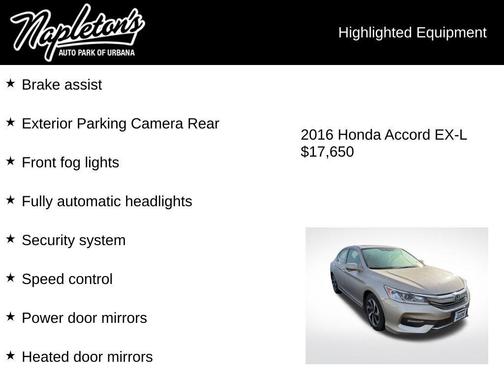 2016 Honda Accord EX-L
