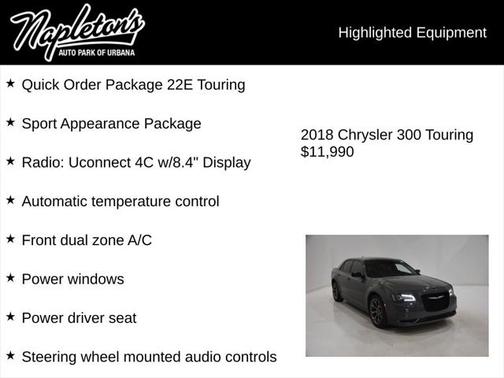 2018 Chrysler 300 Touring
