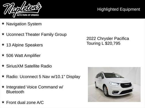 2022 Chrysler Pacifica Touring L