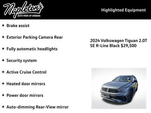 2024 Volkswagen Tiguan 2.0T SE R-Line Black 4MOTION