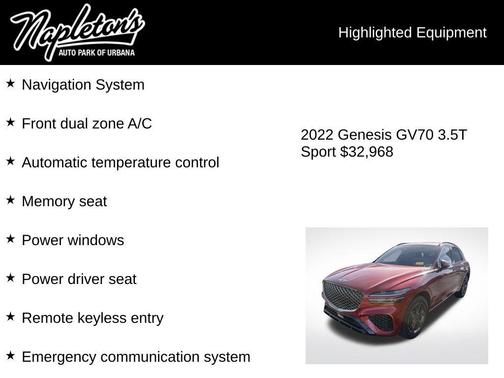 2022 Genesis GV70 3.5T AWD Sport