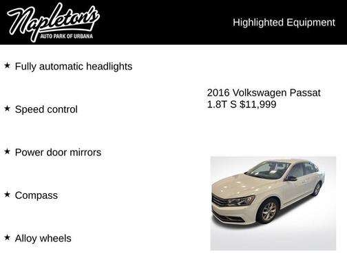 2016 Volkswagen Passat 1.8T S