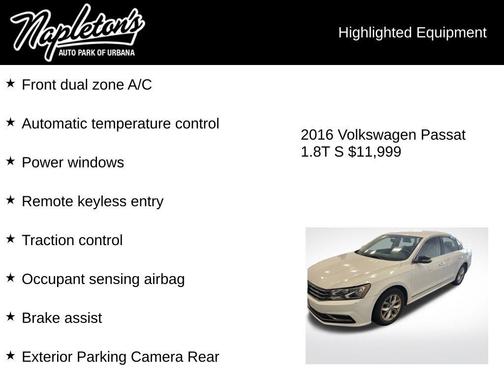 2016 Volkswagen Passat 1.8T S