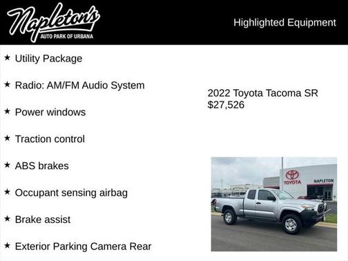 2022 Toyota Tacoma SR