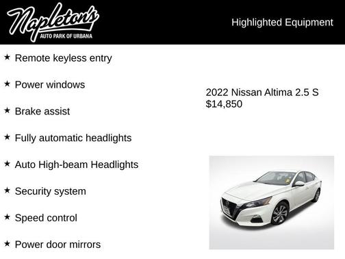 2022 Nissan Altima S FWD