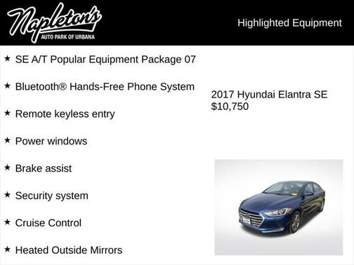 2017 Hyundai ELANTRA SE