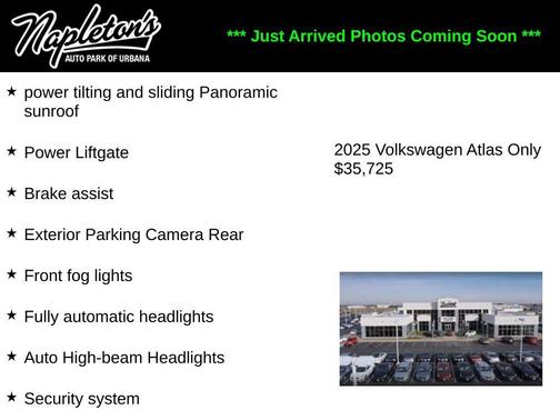 Pure White 2025 Volkswagen Atlas 2.0T SE w/Technology
