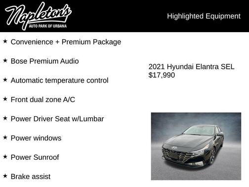 2021 Hyundai ELANTRA SEL