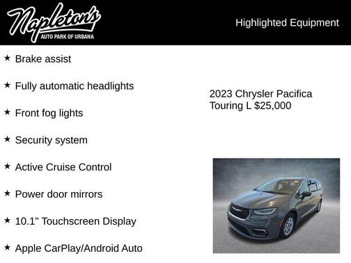 Ceramic Gray Clearcoat 2023 Chrysler Pacifica Touring L