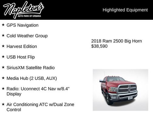 2018 RAM 2500 Big Horn Crew Cab 4x4 6'4' Box