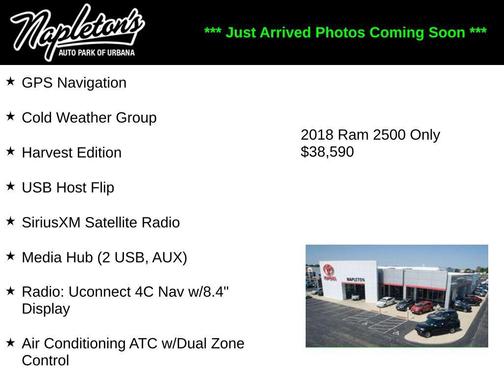 2018 RAM 2500 Big Horn Crew Cab 4x4 6'4' Box