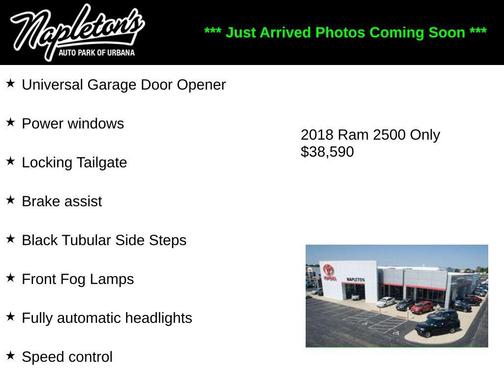 2018 RAM 2500 Big Horn Crew Cab 4x4 6'4' Box