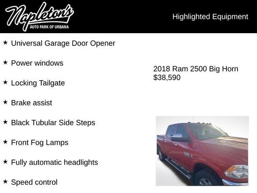 2018 RAM 2500 Big Horn Crew Cab 4x4 6'4' Box