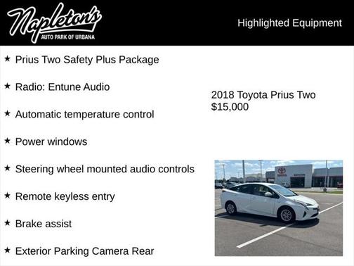 2018 Toyota Prius Two