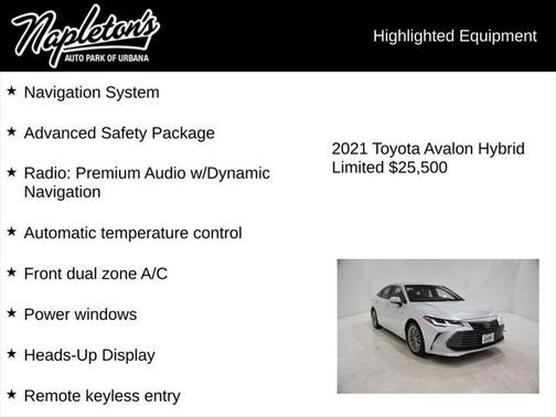 2021 Toyota Avalon Hybrid Limited