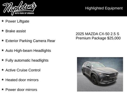 2025 Mazda CX-50 2.5 S Premium Package