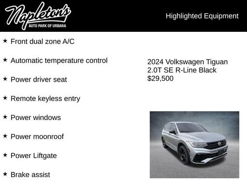 2024 Volkswagen Tiguan 2.0T SE R-Line Black 4MOTION