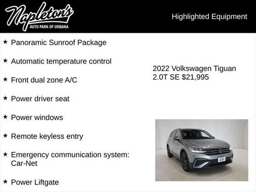 2022 Volkswagen Tiguan 2.0T SE 4MOTION