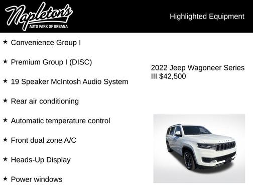 Bright White Clearcoat 2022 Jeep Wagoneer Series III 4x4