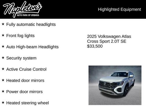 2025 Volkswagen Atlas Cross Sport 2.0T SE w/Technology 4MOTION