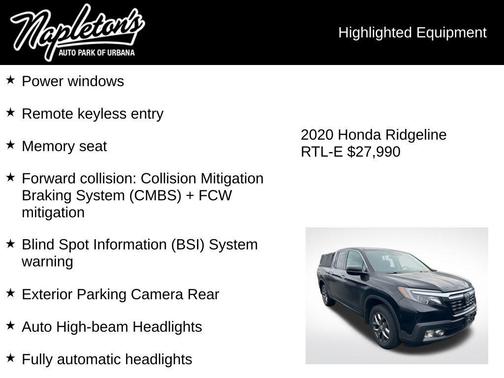 2020 Honda Ridgeline RTL-E