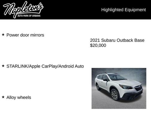 Crystal White Pearl 2021 Subaru Outback Base